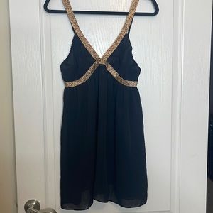 Victoria’s Secret Very Sexy Lingerie Babydoll Dress Black Leopard Print Large